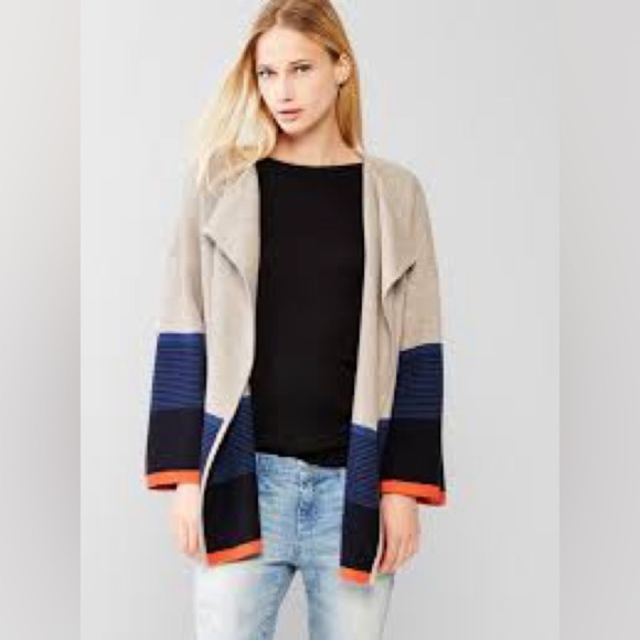 Gap Colorblock Cardigan Sweater Coat - Picture 1 of 14